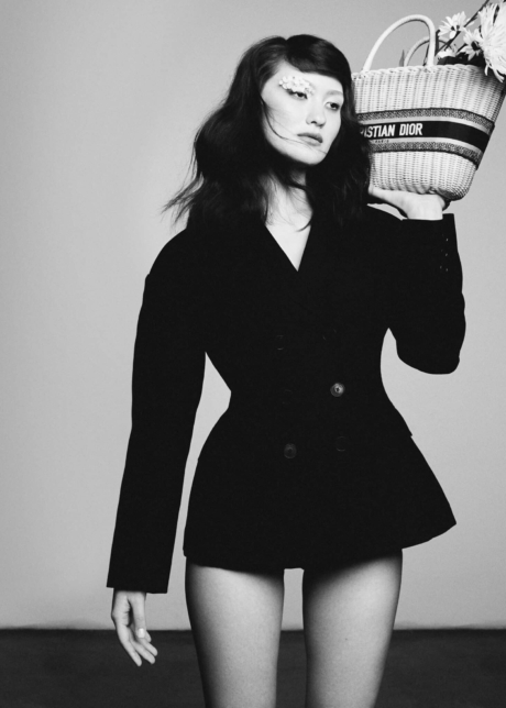 Beauty Editorial Black and white chirstian dior bag