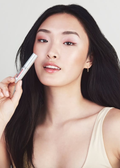 Brow-topcoat beauty portrait toronto