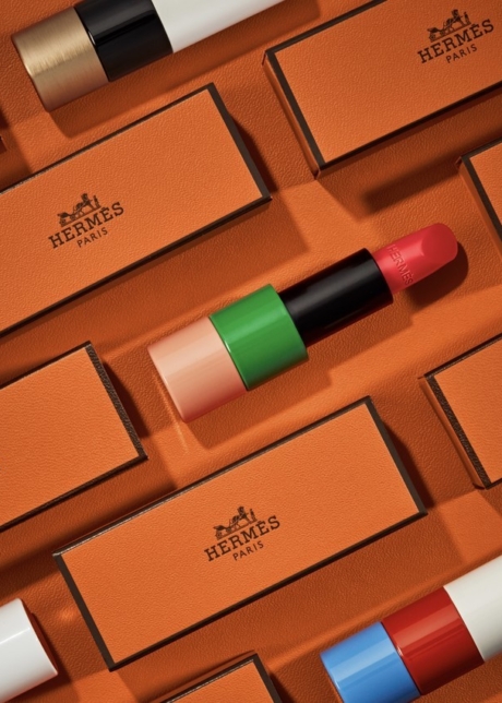 Cosmetic Styling Hermes Paris Beauty Lipstick Orange Box