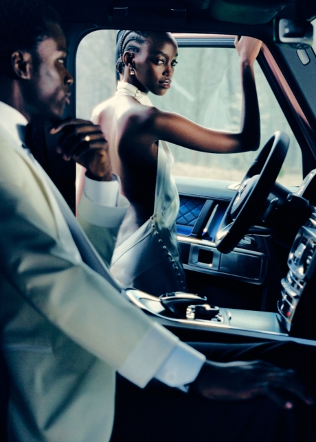 Advertising shot for Mercedes Benz fashion styling