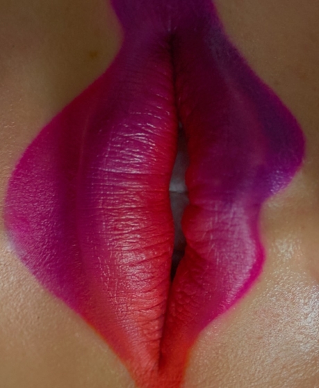 Magenta fuchsia purple red lip art