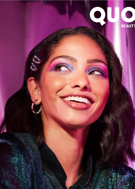 QUO beauty shot styling