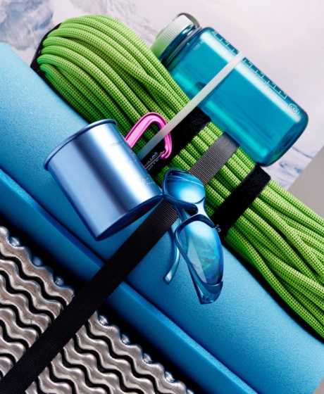 Prop styling Gorp core for the cold outdoors equipment