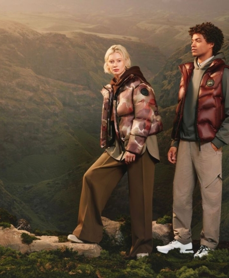 Set design for canada goose fall 23 outdoors men green moss mountain