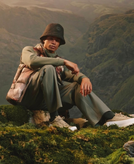 Set design for canada goose fall 23 outdoors men green moss mountain