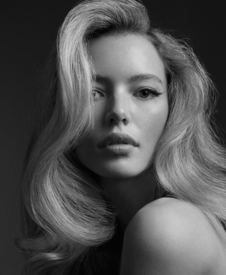 Beauty Editorial Black and white portrait model toronto