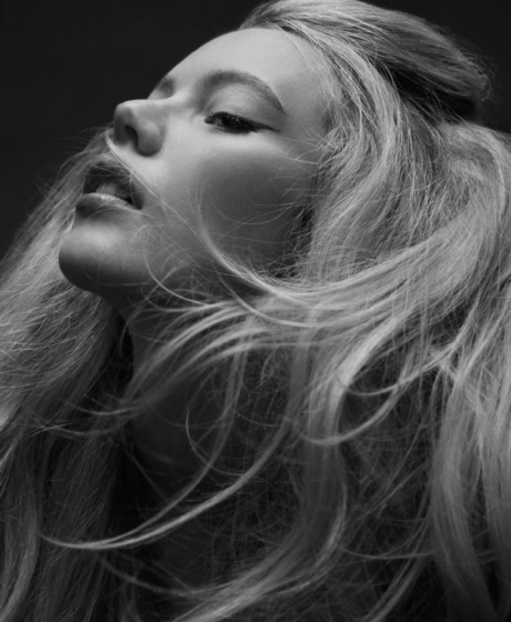 Beauty Editorial Black and white portrait model toronto