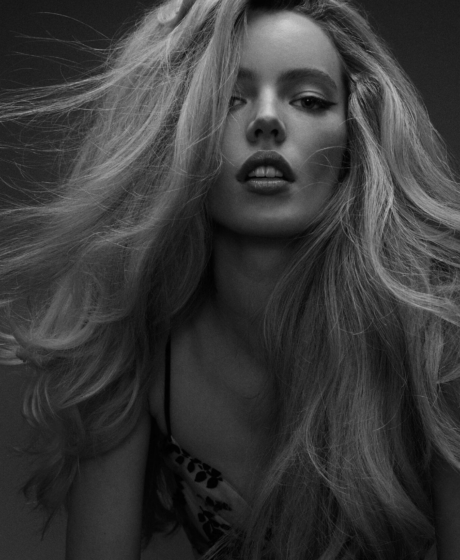 Beauty Editorial Black and white portrait model toronto