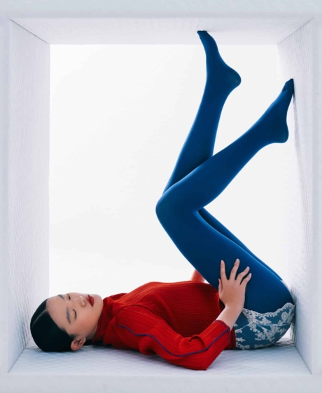 Set design fashion editorial white