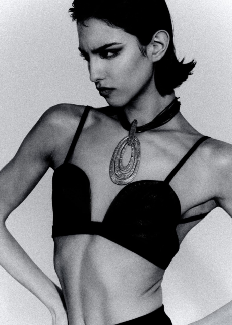 Stefania fashion editorial black and white