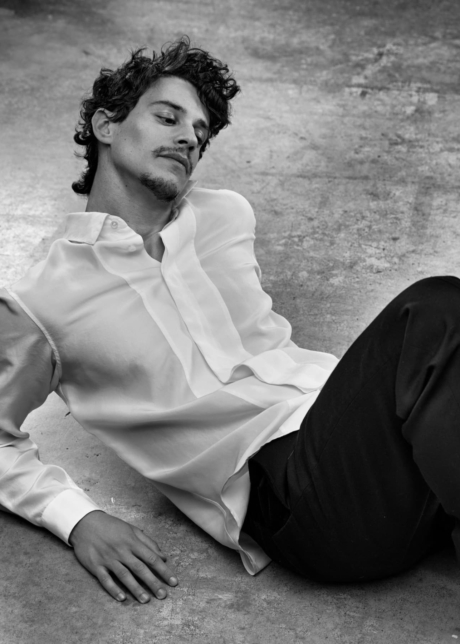 Black and white editorial grooming men