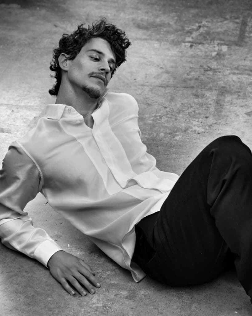 Black and white editorial grooming men